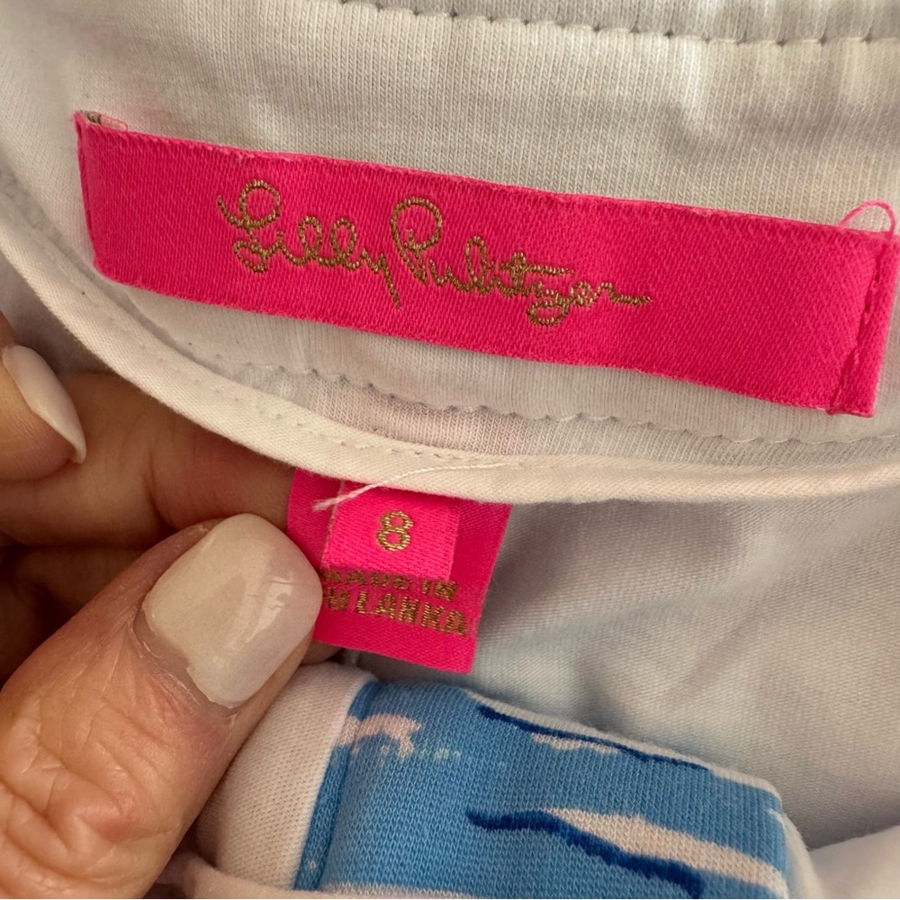 Lilly Pulitzer Colette Skort Zanzibar Blue Boatylicious Scalloped Skort - Picture 12 of 17